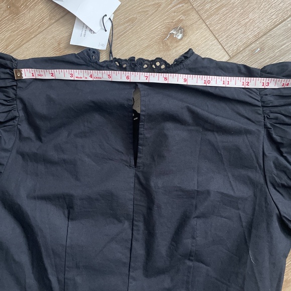 NWT ZARA Voluminous Sleeve Poplin Mini Dress Size M - Picture 14 of 15